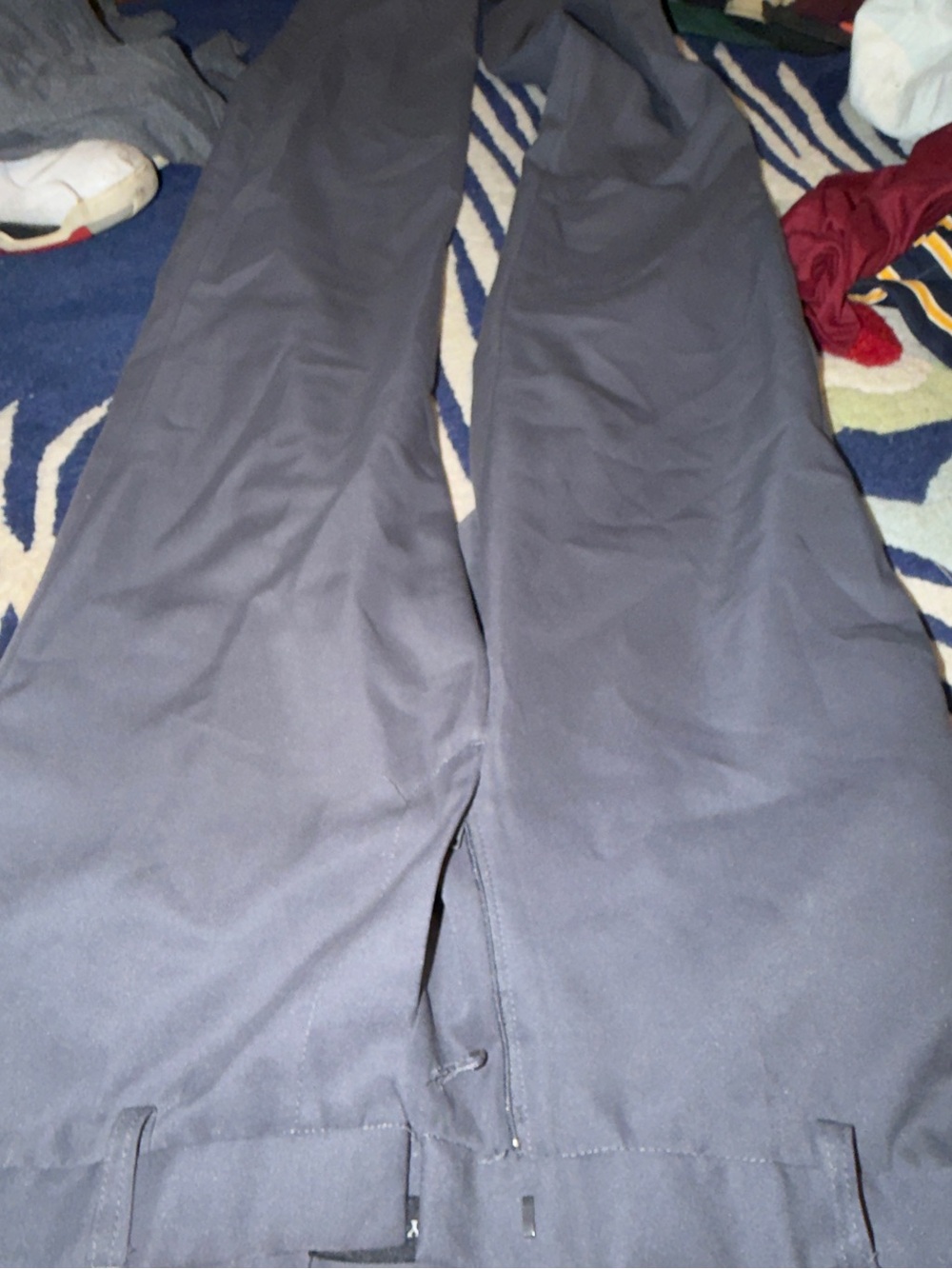 Men's Grey Straight-Leg Pants